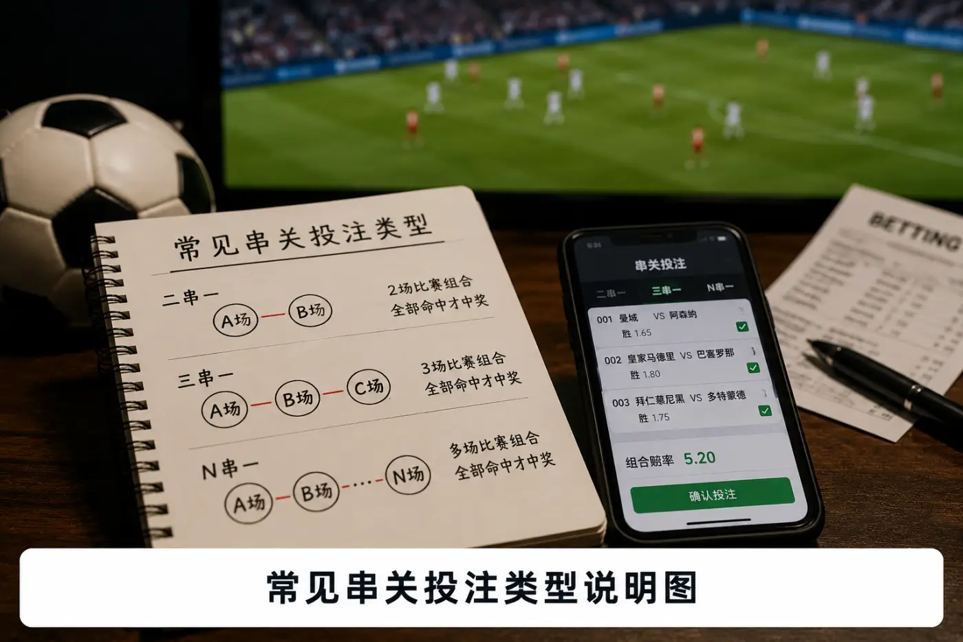 常见串关投注类型说明图