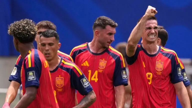 2026年世界杯:西班牙2-1比利时,米克尔·梅里诺在最后时刻进球,西班牙预定与法国的半决赛
